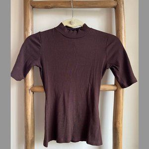 Reformation Mock Neck Top